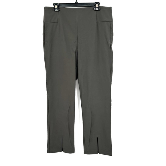 Athleta size 16 gray pants zip up trouser style work‎ professional pants - Picture 1 of 5